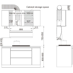 Robam 老板 77H1S 90厘米 1440m³/h 側風系列 掛牆式抽油煙機